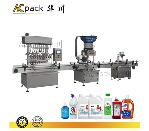 消毒水、洗手液、化肥等液體包裝生產(chǎn)線