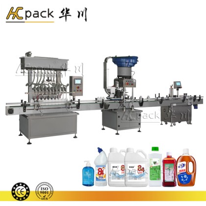 消毒水、洗手液、化肥等液體包裝生產(chǎn)線