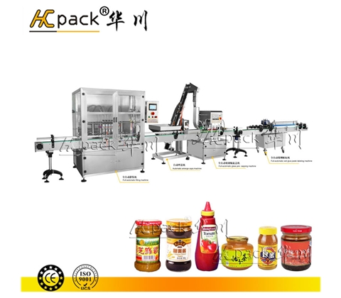 辣椒醬、番茄醬、芝麻醬包裝生產(chǎn)線