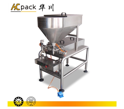 雙頭半自動柱塞式（醬料）灌裝機(jī)